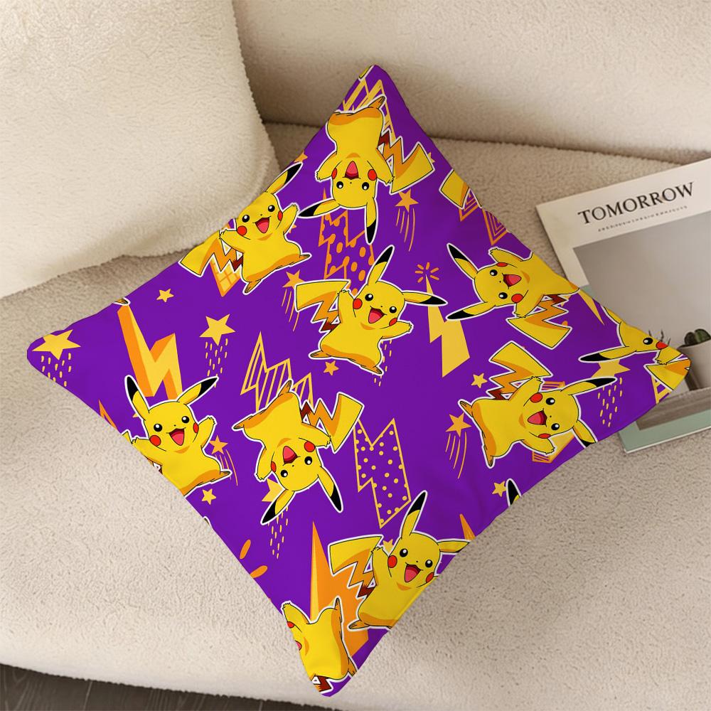 P-Pika Q-Chu Pillow Covers Decorative Cushions For Sofas Personalized Gifts Room Decorating Items Home Decorations Cushion Cover