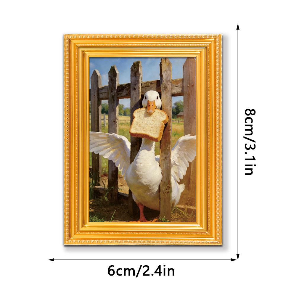 3D Wooden Photo Frame Poster Refrigerator Magnet - Creative and Quirky Decorative Magnet