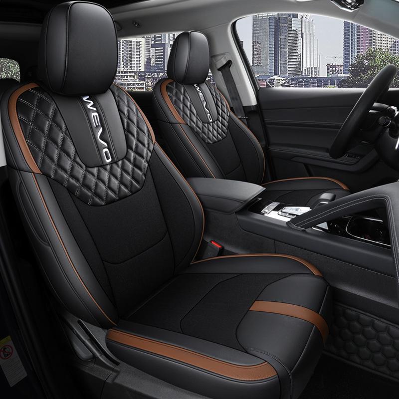 BYD Song PRO Vollumfassender 5-Sitzer Leder-Autositzbezug mit Ganzjahres-Verschleißfestem Design