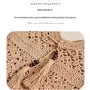 REWELL Sommer Quaste Baumwollstrick Schultertasche
