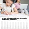10 stuks Multipurpose Lege Acryl Verf Marker Zachte Kwastpunt Transparante Penhouder Voor Kunstenaars Beginners Schilderen Schetsen