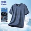 ROMON Men's Ice Silk Quick-Dry Round Neck T-Shirt