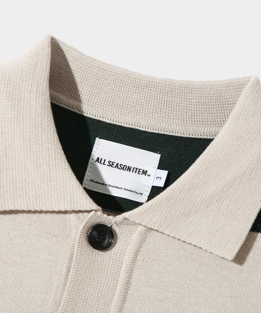 Dimiteulibeullaeg Asi Striped Rugby Long Sleeve Knit T-Shirt_Green