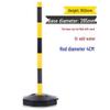 Aokewen 85cm Yellow-Black Water-Filled Warning Bollard