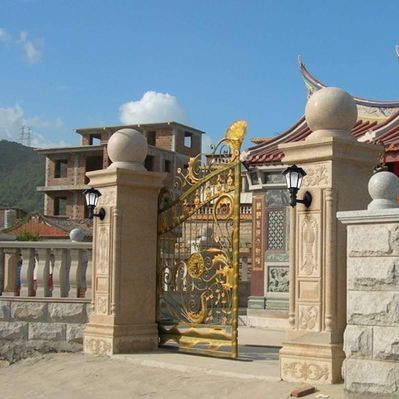 Vintage Solar Hexagonal Lamp Led Lighting For Courtyard And Garden Decor Ip55