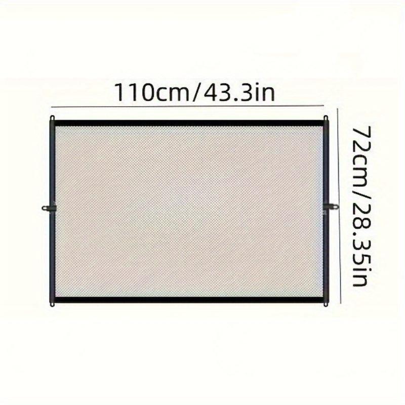 

Переносная дверь для защиты домашних животных: Прочное нейлоновое ограждение, подходящее для лестниц и балконов — не требует сверления отверстий для домашних животных M чёрный