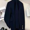 Japanese Jk Uniform Women Blazer Jacket Spring Autumn New Spring Preppy All Match Suit Coat Bf Loose Lapel Casual Buttons Outerwear