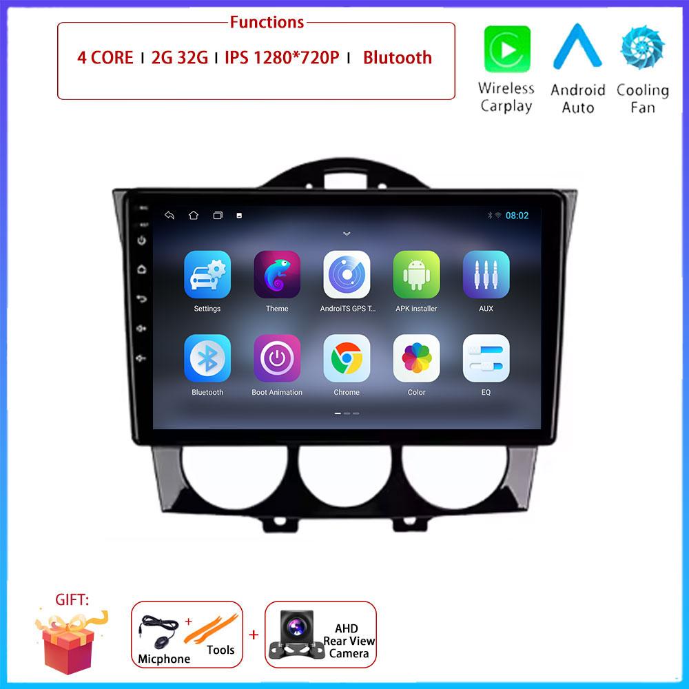 For Mazda RX-8 RX8 SE 2003 - 2021 Car 4G Android OS Radio Stereo Multimedia Video GPS Navigation Player QLED Screen BT 5.0 Wifi