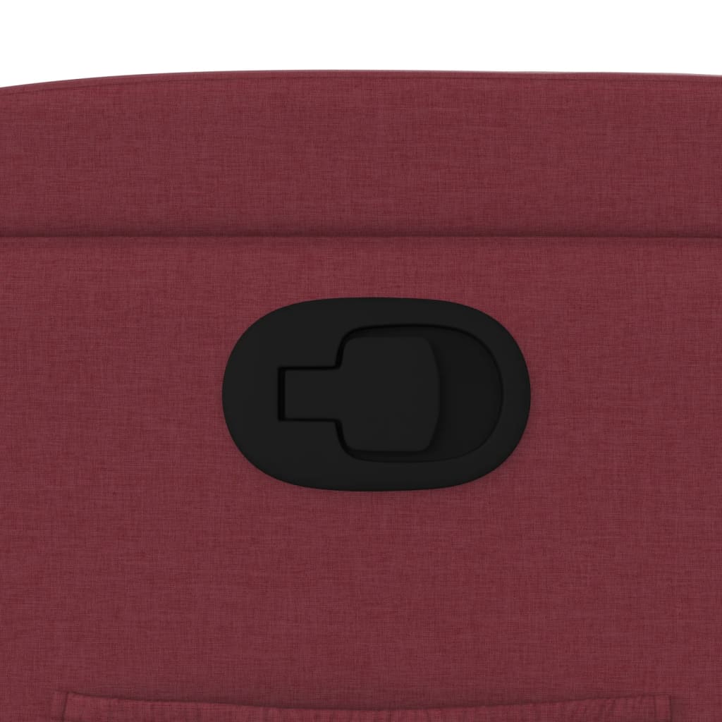 Recliner Chair with Lift Assistance Wine Red Fabric