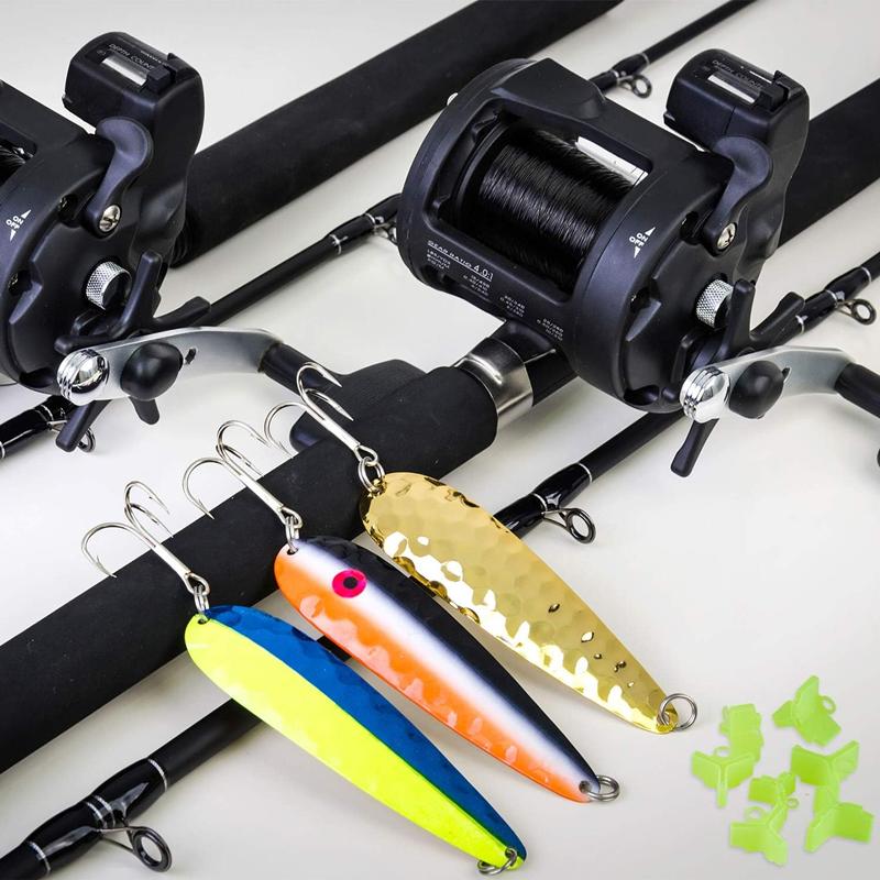 50 ks/lot Odolné ochranné krytky Kryt háčku na ryby Bezpečný trojháček Rybářské vybavení Lehké příslušenství s drážkami Rukávy Nástroje