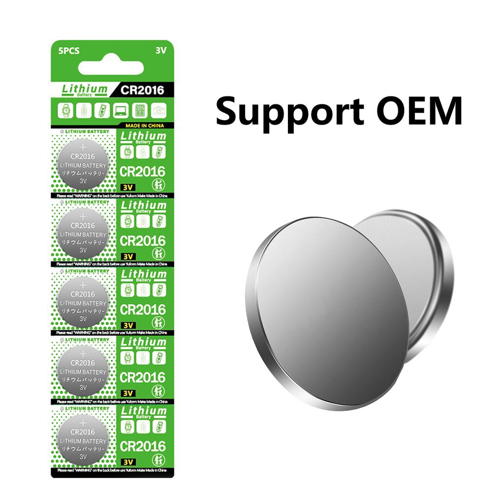 Pack of 10pcs CR2016 Lithium Coin Batteries 3V for Watch Electronic Scales and Thermometers Leak Proof Designing