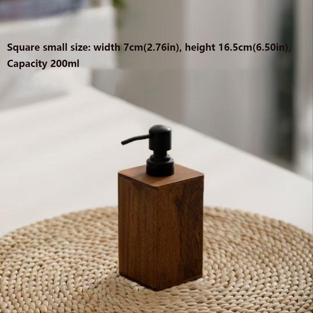 Press Type Shampoo Container Wood Shower Gel Bottle Hand Sanitizer Bottle Home