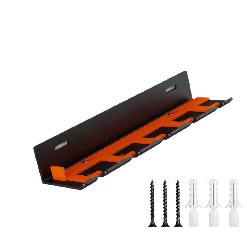 Rusts Proof Walls Mounted Pneumatic Tool Holder Heavy Sliding Lock Security 5 Tool Slot for Workshop