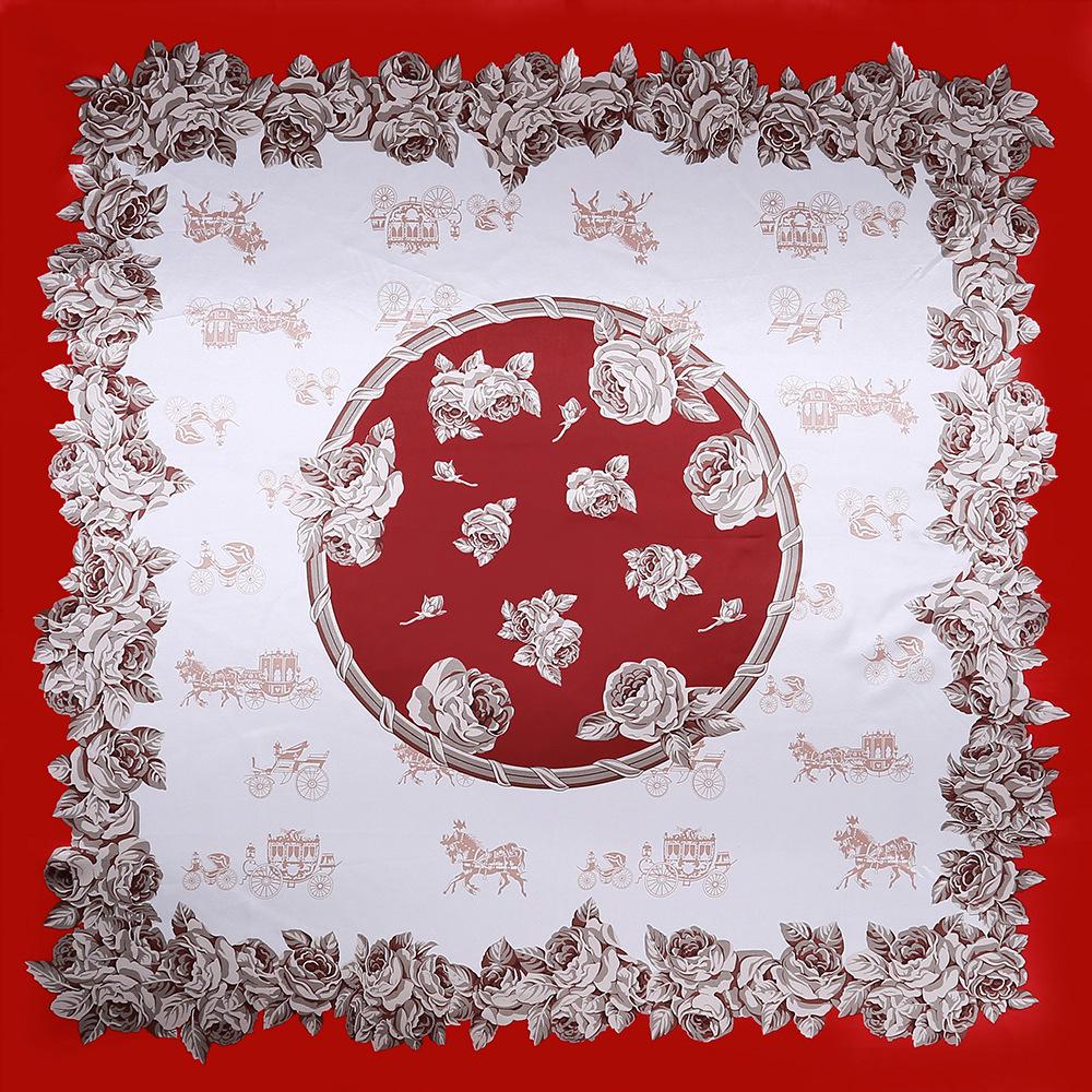 Høykvalitets luksuriøst silkeskjerf pannebånd Skjerf Halsskjerf For kvinner Kjede Silkeskjerf Dekorativt sjal for kvinner