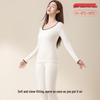 Yiershuang Women's U-Neck Thermal Underwear Set