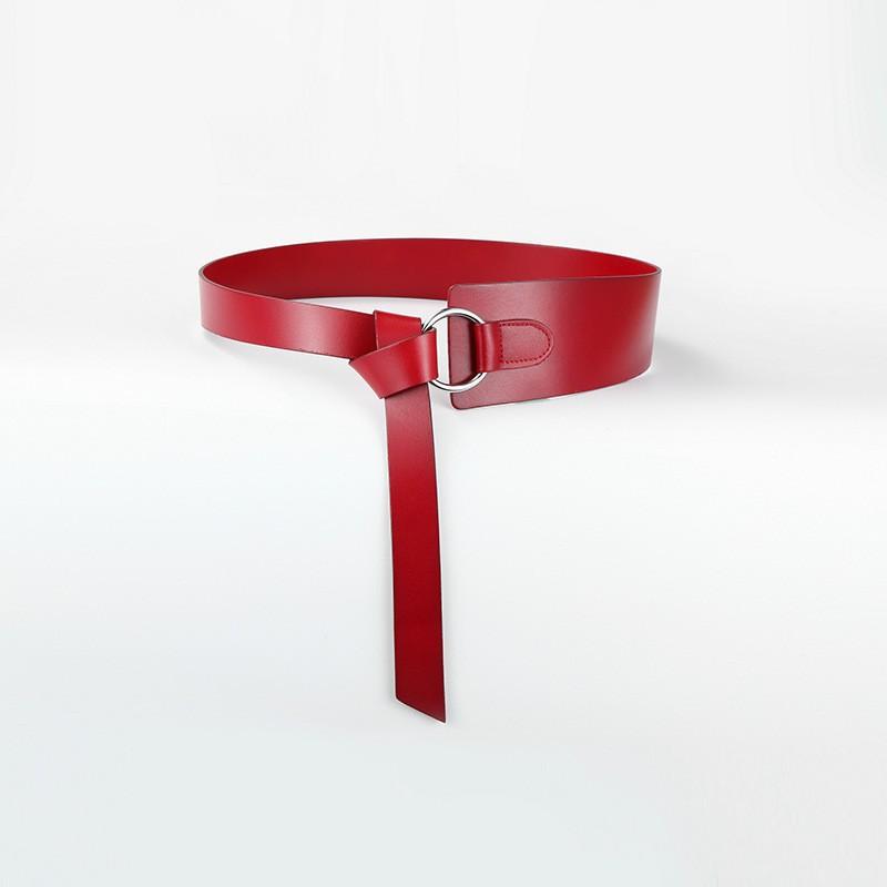 Super Wide Women'S Leather Belt Women'S Cowhide Belt Decorative Outer Dress Coat Women'S Belt