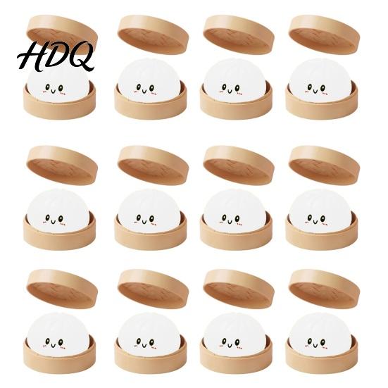 Rice Dumpling Stress Reliever Glow In the Dark Bun Squeeze Toy LED Light Up Relief Soft Skin-friendly Toy Fidget Sensory for Adults Kids Cute Desk