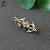 Copper Vajry Pestle Ornaments Vintage Brass Key Chains Pendant Buddha Instruments Lucky Home Decorations Avoid Evil For Gifts