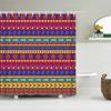 Bohemian Shower Curtains Retro Colorful Boho Printed Bath Curtain Polyester Fabric Home Decor Mosaic Shower Curtains with Hooks