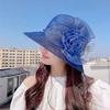 Easter Flower Sun Hat - Ultra-Lightweight, Wide Brim, Sunshade Design for Women - Perfect for Outdoor Seaside Vacations, Spring and Summer Seasons