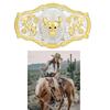 Vintage Western Cowboy Belt Buckle For Men Heavy Bull Longhorn Design Magnetic Clasp Double Sided Zinc Alloy