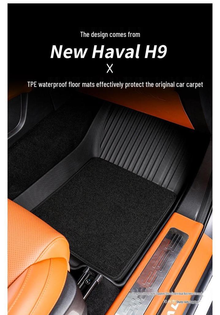 Shunyi Waterproof TPE Double-Layer Floor Mats for 2nd Gen Haval H9