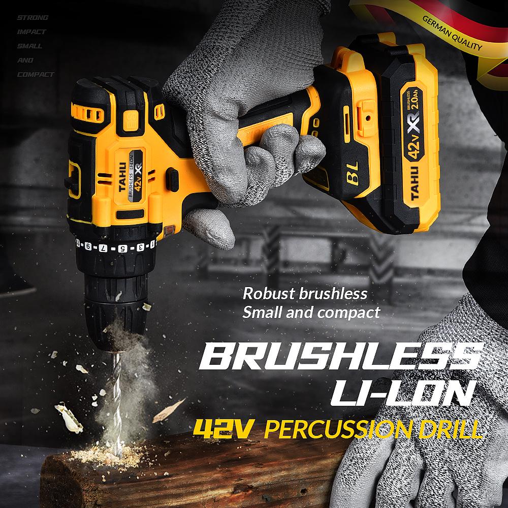 Dual-Purpose Electric Drill & Screwdriver with Two Batteries and Charger