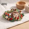 Pastoral Style Yarn Accessories Crochet Animal Bracelet DIY Kit Woodland Friends Craft Forest Jewelry Making Cute Squirrel Raccoon Frog Kit