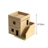 1/72 House Model Building Landscape Materials Wooden Puzzle Toys 3D Puzzles Unassembly for