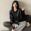 Trendy Loose PU Jacket for Women, Spring Autumn Street Style Coat, Fashionable Oversized Clothes