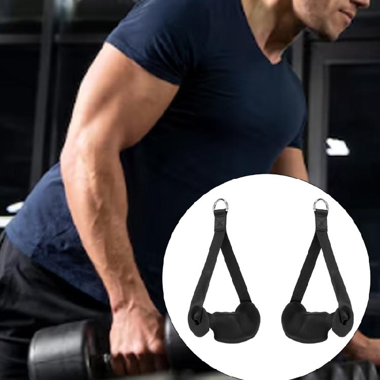 Ergonomic Pulley Cable Machine Handle Fitness Workout Band Handle Heavy Duty Working Out Handle for Gym Enduring