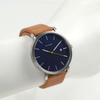Skagen Watch HAGEN Blue Dial Brown Leather Date Display 40mm Men's SKW6279-I
