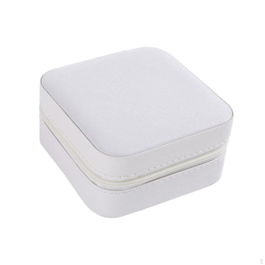 Elegant Jewelry Box with Mirror - Stylish Storage Solution for Necklaces, Earrings, and Rings