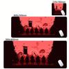 Game Mouse Pad Japanese Samurai Devil Mousepad Black Gamer Desk Mats Esports Mouse Pad Carpet Gaming Accessories Table Mat