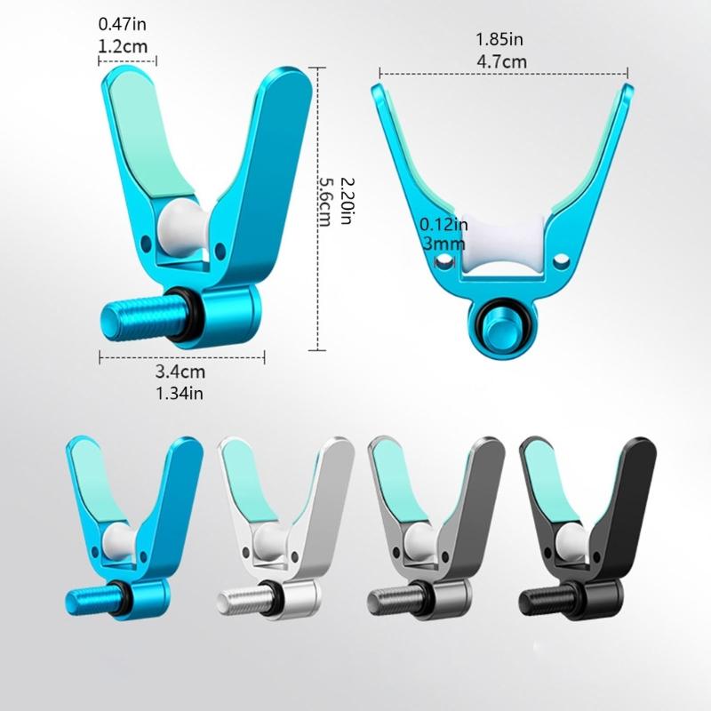 Portable Fishing Rod Holder Automatic Rebounds Fishing Poles Holder Brackets Silicone Pad U Shape Stand Enduring