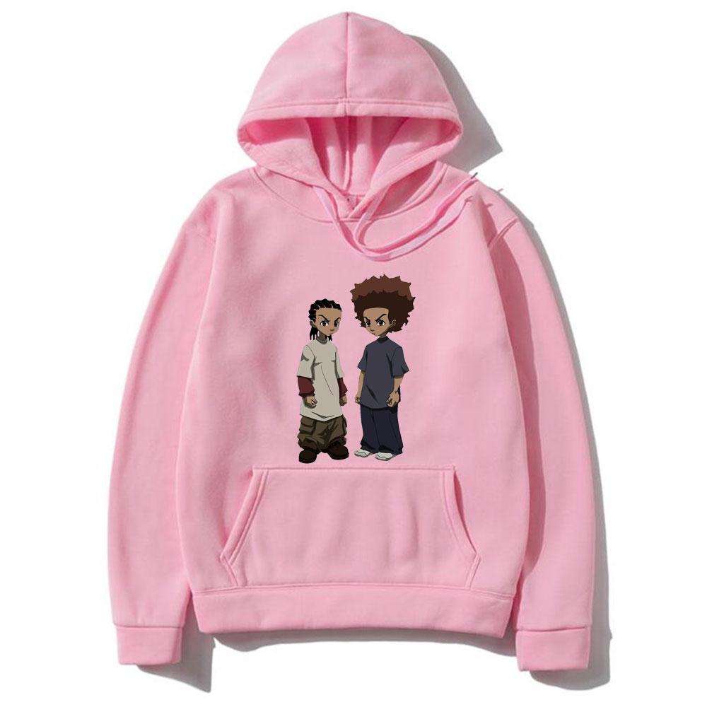Hoodies The Boondocks Huey and Riley Print Sweatshirts Women Fashion Sweatshirt Harajuku Oversized Hoodie Pullovers Coat