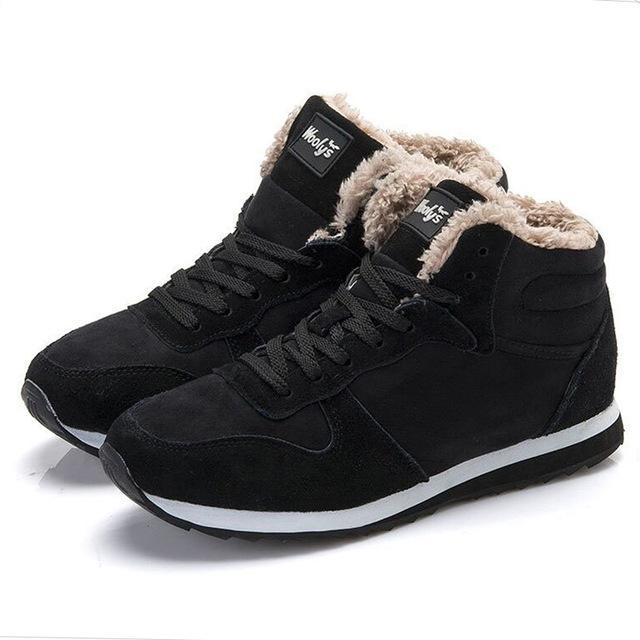 Women Men Fashion Winter Snow Boots Keep Warm Plush Ankle Boot Work Outdoor Shoes