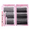 8-16Mmdiy Single Tuft Of False Eyelashes, Natural Thick D-Curve Segmented Grafting Eyelashes