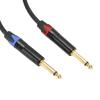 Y Splitter Audio Converter Adapter 24K Gold Plated Microphone Splitter Cord  for Microphone