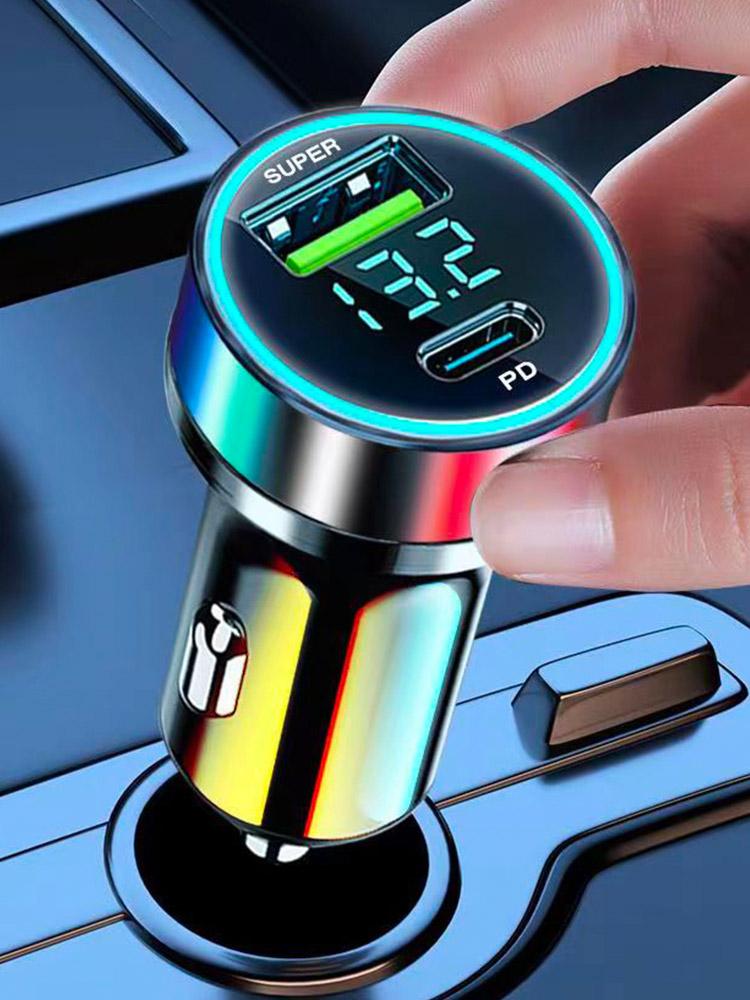 Portable PD 20W Car Charger Type C USB 120W Super Fast Charge Adapter For IPhone 14 Pro Max For Portable Charger Car