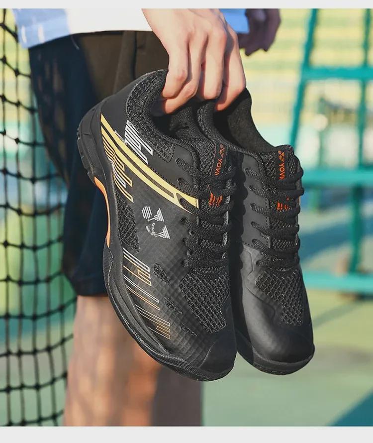Men's Large Size Cross-Border Badminton & Tennis Training Shoes with Cowhide Sole