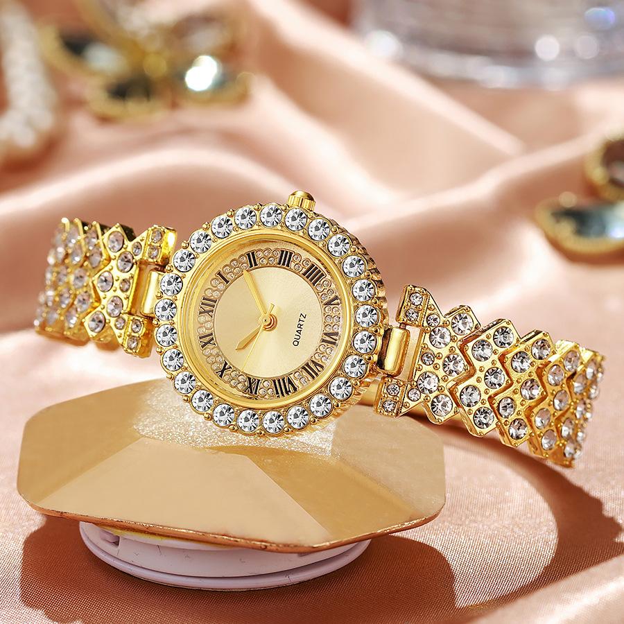 Fashion Roman Diamond Women's Watch Women's Watch Quartz Watch Bracelet Women's Watch