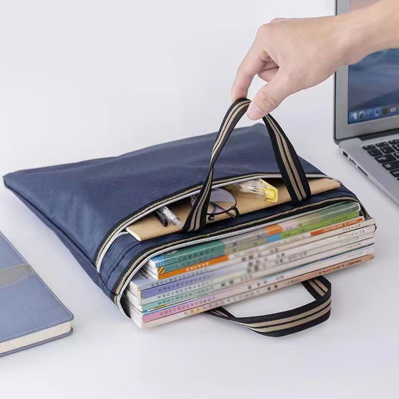 Large Capacity Oxford Cloth Document & Laptop Briefcase with Zipper