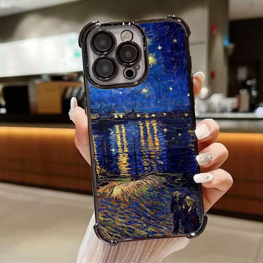 Van Gogh Starry Night Cafe Terrace Phone Case For Xiaomi 15T 14T 13 Pro 15 F8 Ultra Poco X7 F7 Pro 5G X3 X5 X6 F5 M7 Clear Cover Xiaomi 13