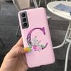 Für Samsung S21 5G Hülle S21 Ultra Plus Niedliche Buchstaben Abdeckung Für Samsung Galaxy S21 Plus 5G S21+ S 21 Ultra Handyhüllen Weiche Fundas