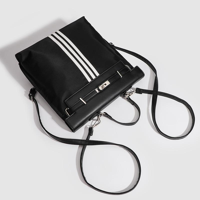 Oxford Canvas Backpacks Fashion Black Shoulder Bags for Women Students Large Capacity Schoolbags Casual Sports Travel Bags