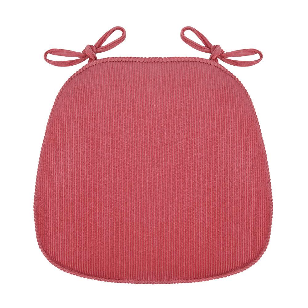 Thickened D-Shape Corduroy Seat Cushion For Dining Chairs,Classic Style,All-Season Comfort, Sewn Seam Closure, Multipurpose Use