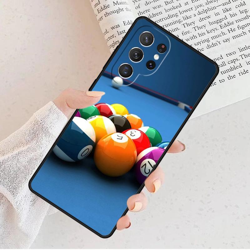 Billiards Snooker Phone Case For Samsung Galaxy S25 S23 S30 S8 S21 S20 FE S24 S22 Note 10 20 S8 Plus lite Ultra