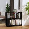 Day and Night - Day and Night Shelf/space Divider Black Pine Wood 80x25x70 Cm