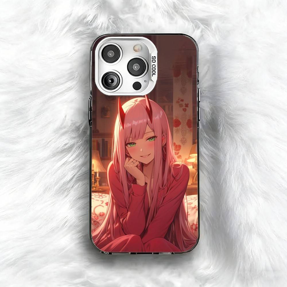

Anime ZERO TWO Phone Case For iPhone 16 17 15 14 12 13 Pro Max Black Color Shockproof Cover iPhone12PRO